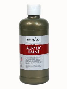 Handy Art Metallic Acrylic Paint 16 Oz, Brass